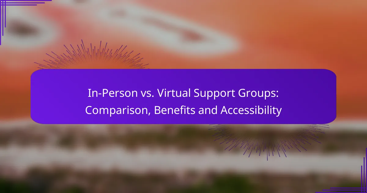 In-Person vs. Virtual Support Groups: Comparison, Benefits and Accessibility